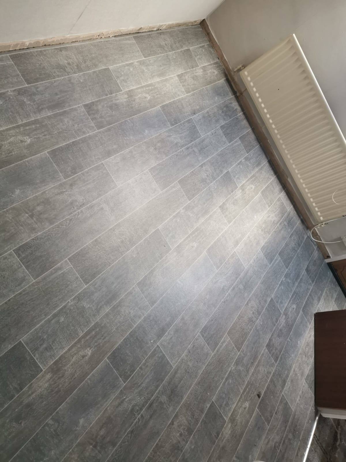 Grey wooden floor