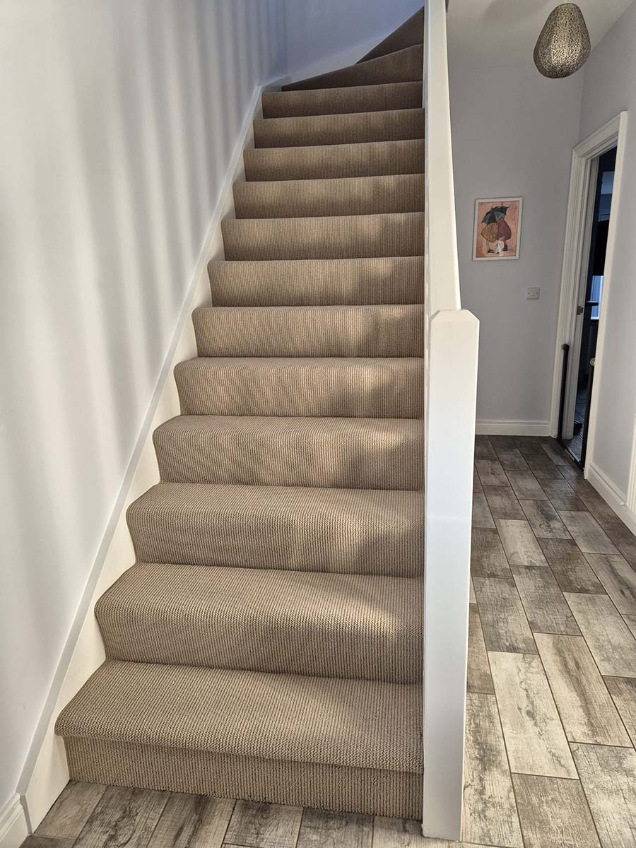 Natural stairs carpet