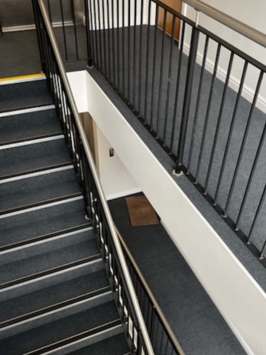 Commercial stairwell carpet
